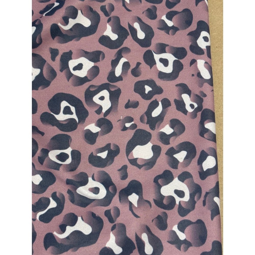 WALKPOP Mauve Leopard Leggings Women Size S - Picture 6 of 8